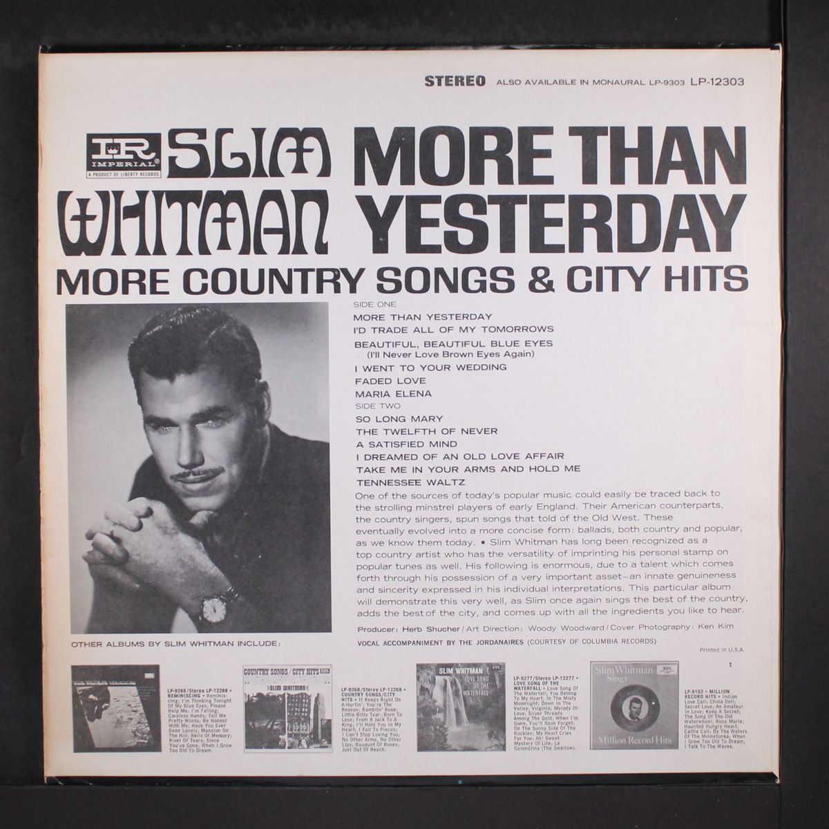 more than yesterday by SLIM WHITMAN