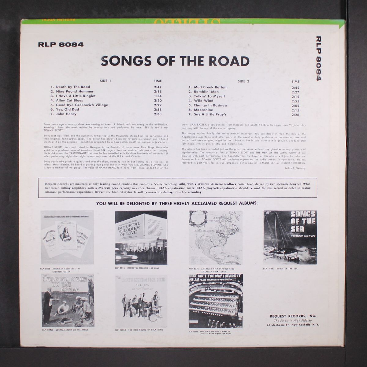 songs of the road by TOMMY SCOTT