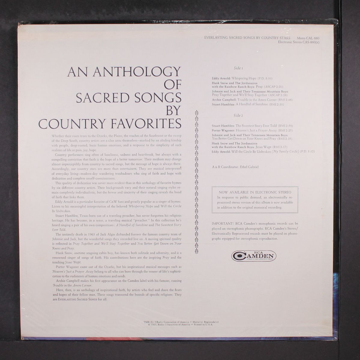 everlasting sacred songs by country stars by VARIOUS