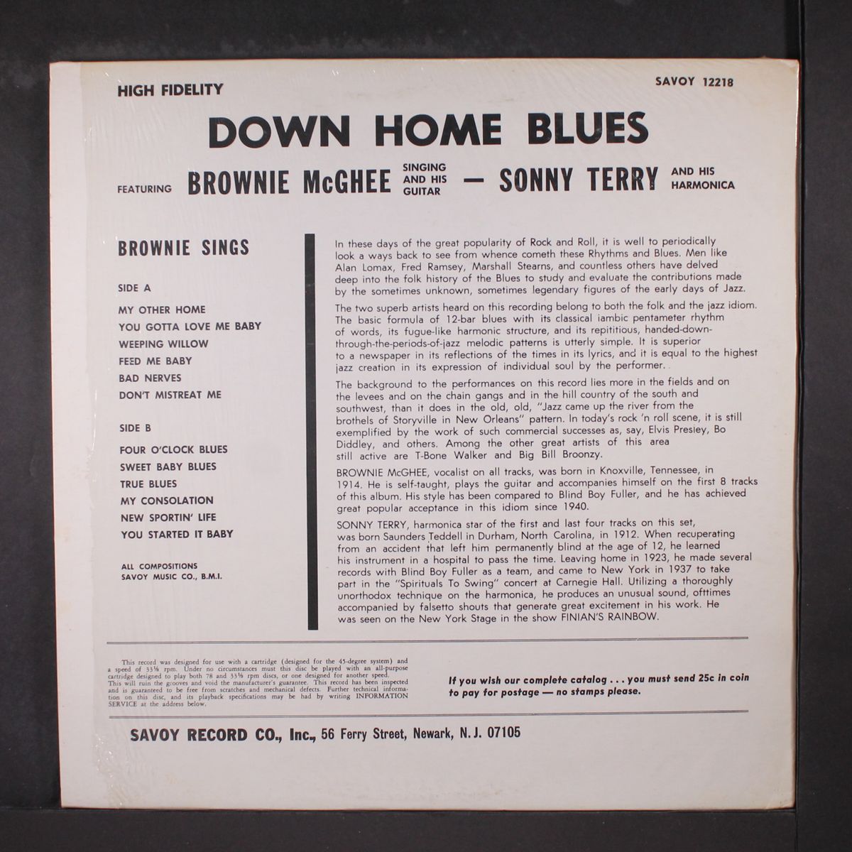 down home blues by BROWNIE MCGHEE & SONNY TERRY