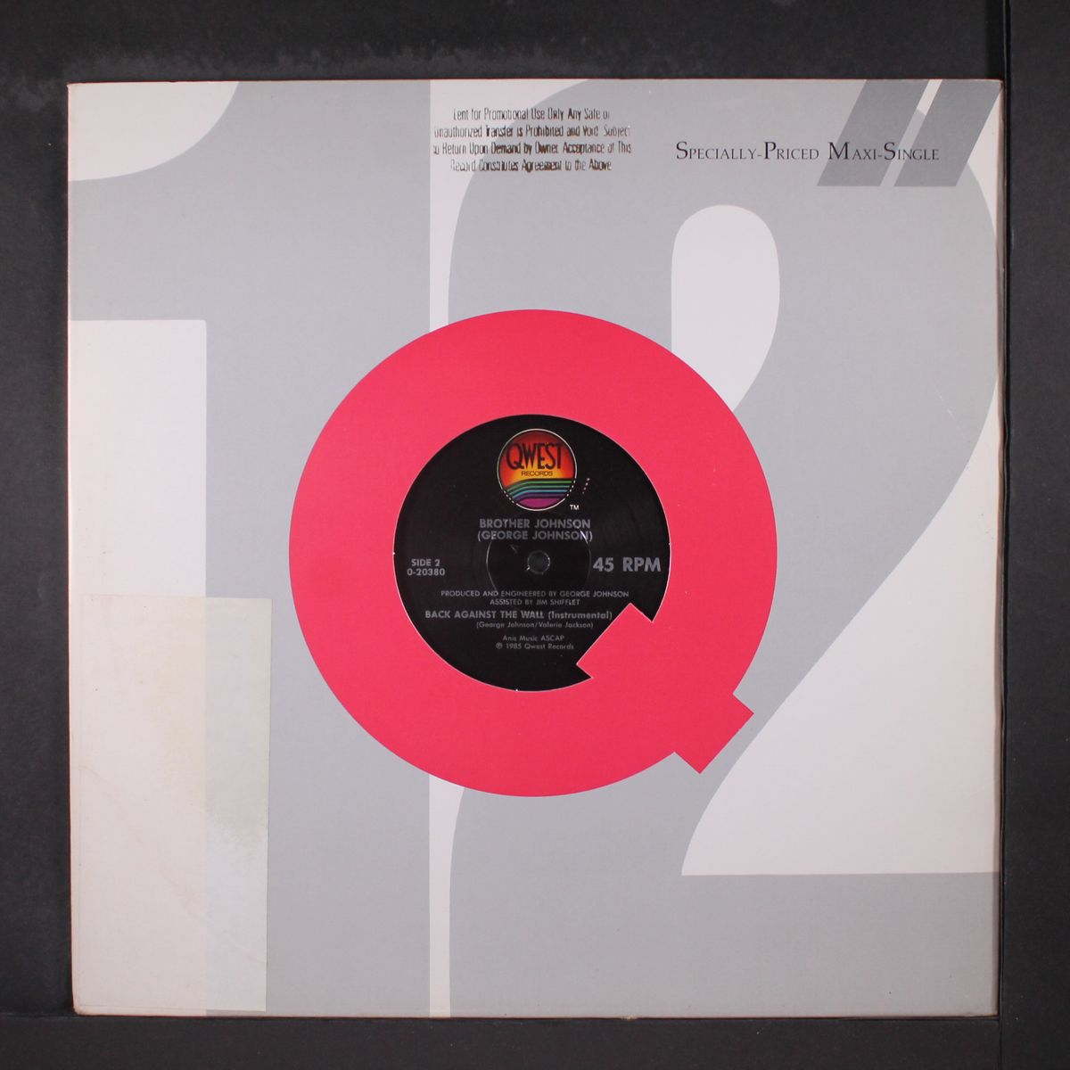 back against the wall by BROTHER JOHNSON (GEORGE JOHNSON)