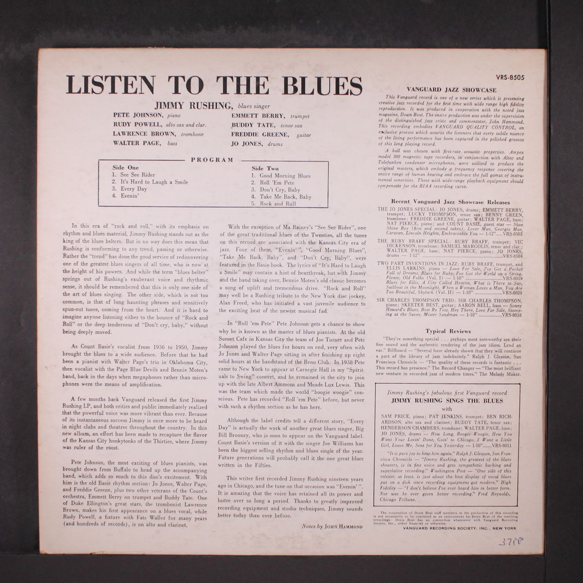 listen to the blues by JIMMY RUSHING