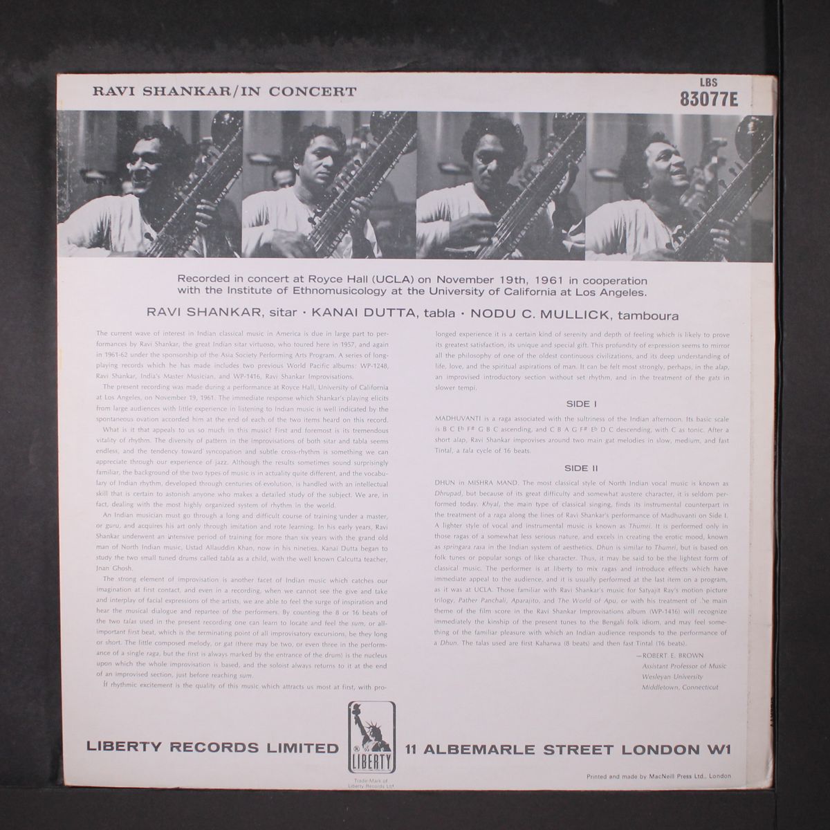 in concert by RAVI SHANKAR