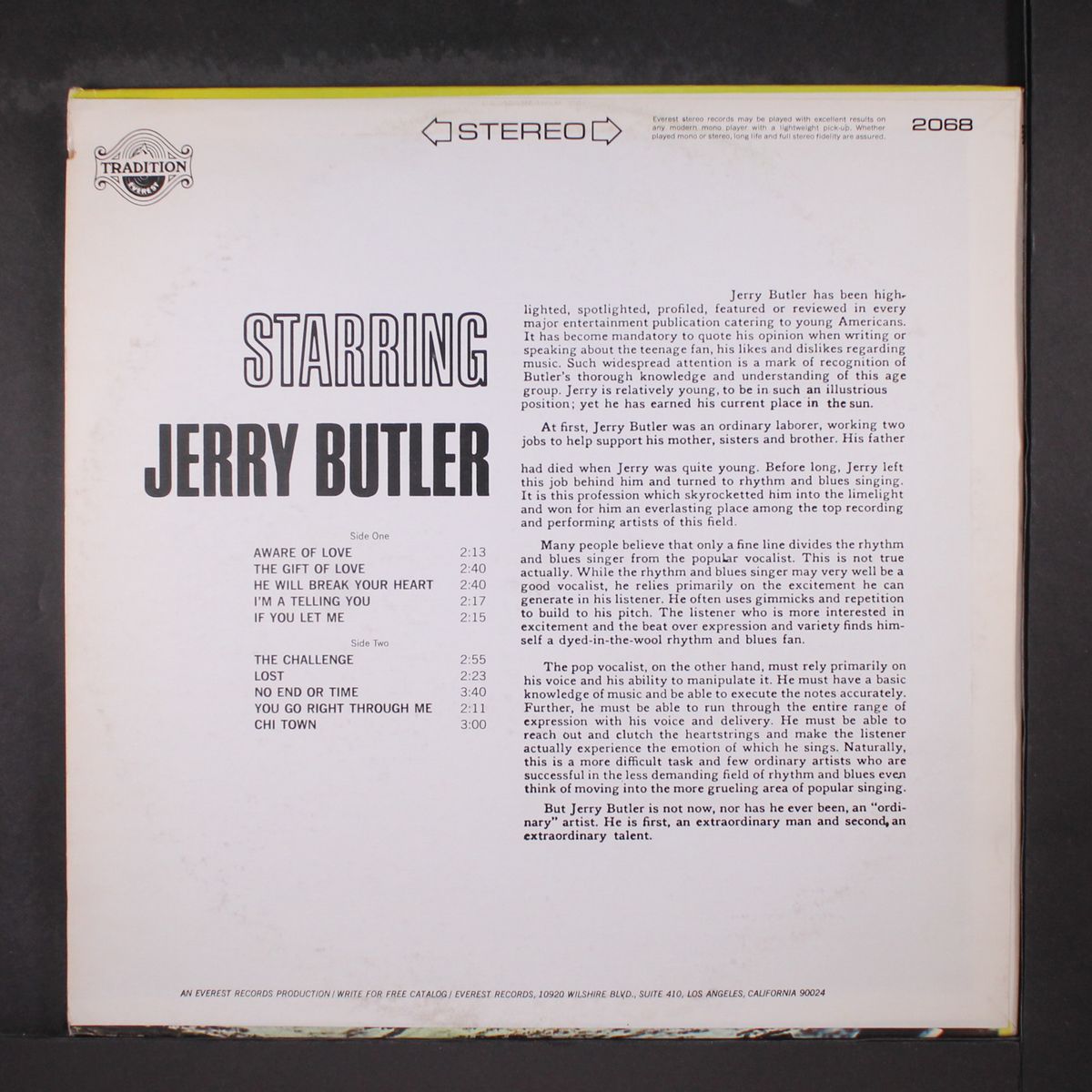 starring by JERRY BUTLER
