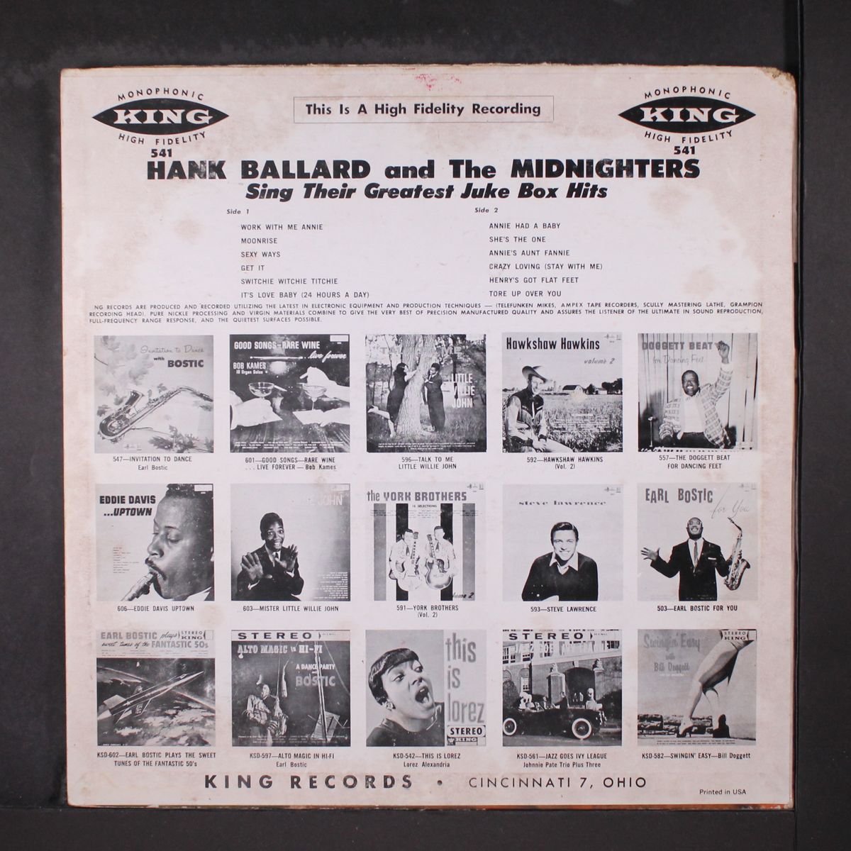 their greatest juke box hits by HANK BALLARD & MIDNIGHTERS