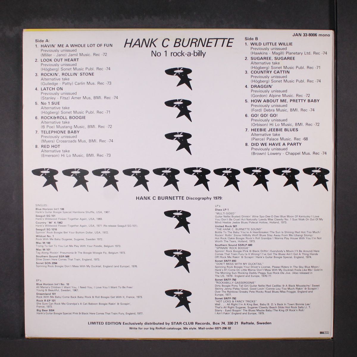 no 1 rockabilly by HANK C. BURNETTE