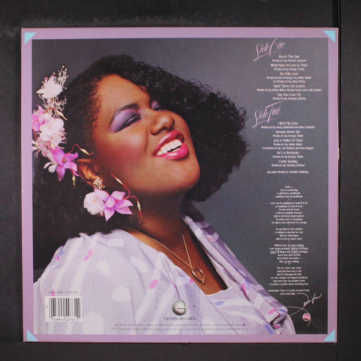 say you love me by JENNIFER HOLLIDAY