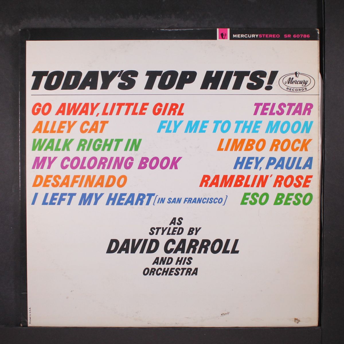 today's top hits by DAVID CARROLL