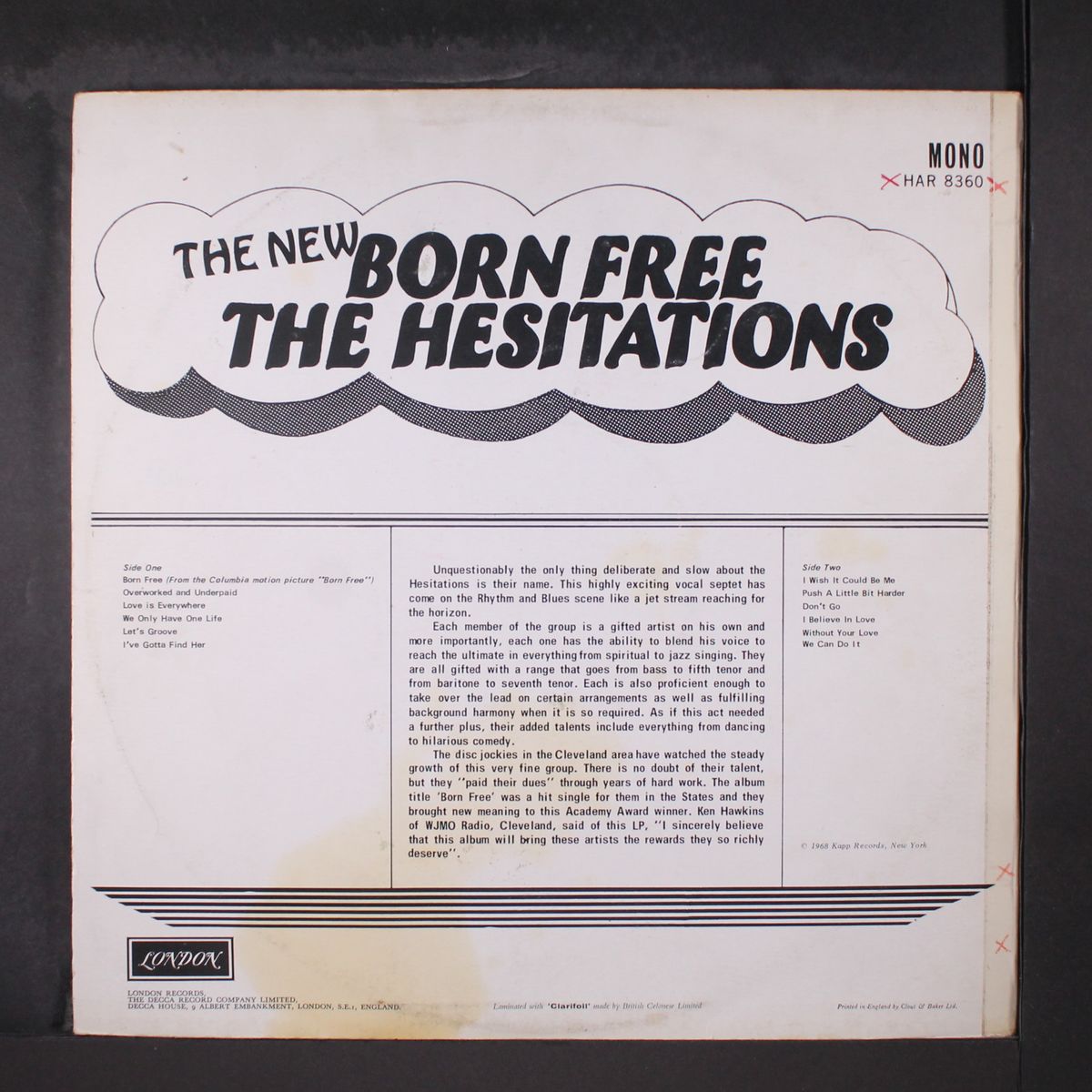 the new born free by HESITATIONS