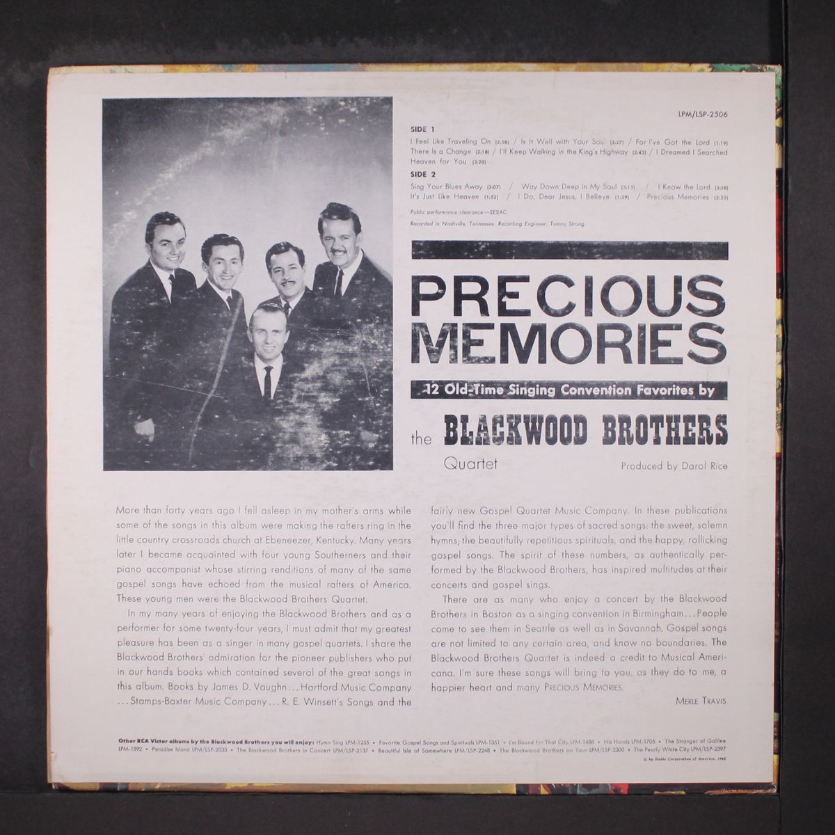 precious memories by BLACKWOOD BROTHERS QUARTET