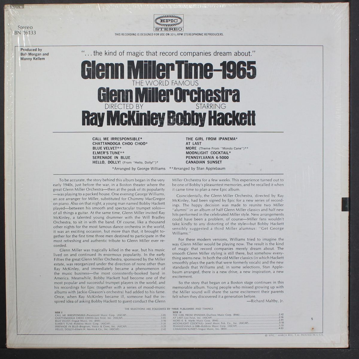 glenn miller time - 1965 by BOBBY HACKETT