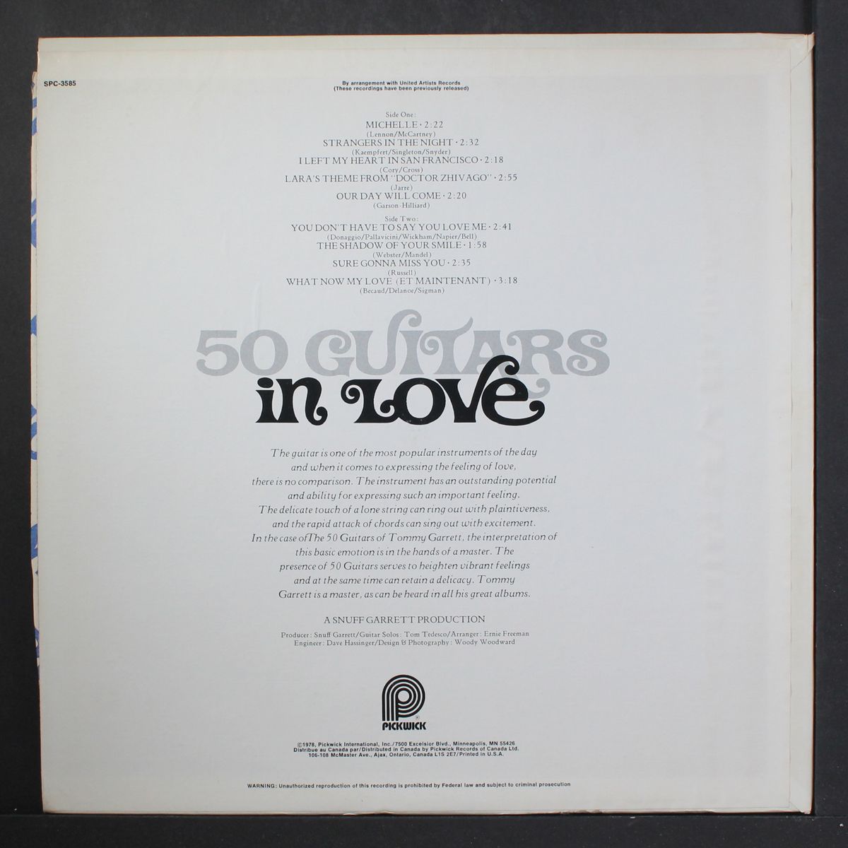 50 guitars in love by 50 GUITARS OF TOMMY GARRETT