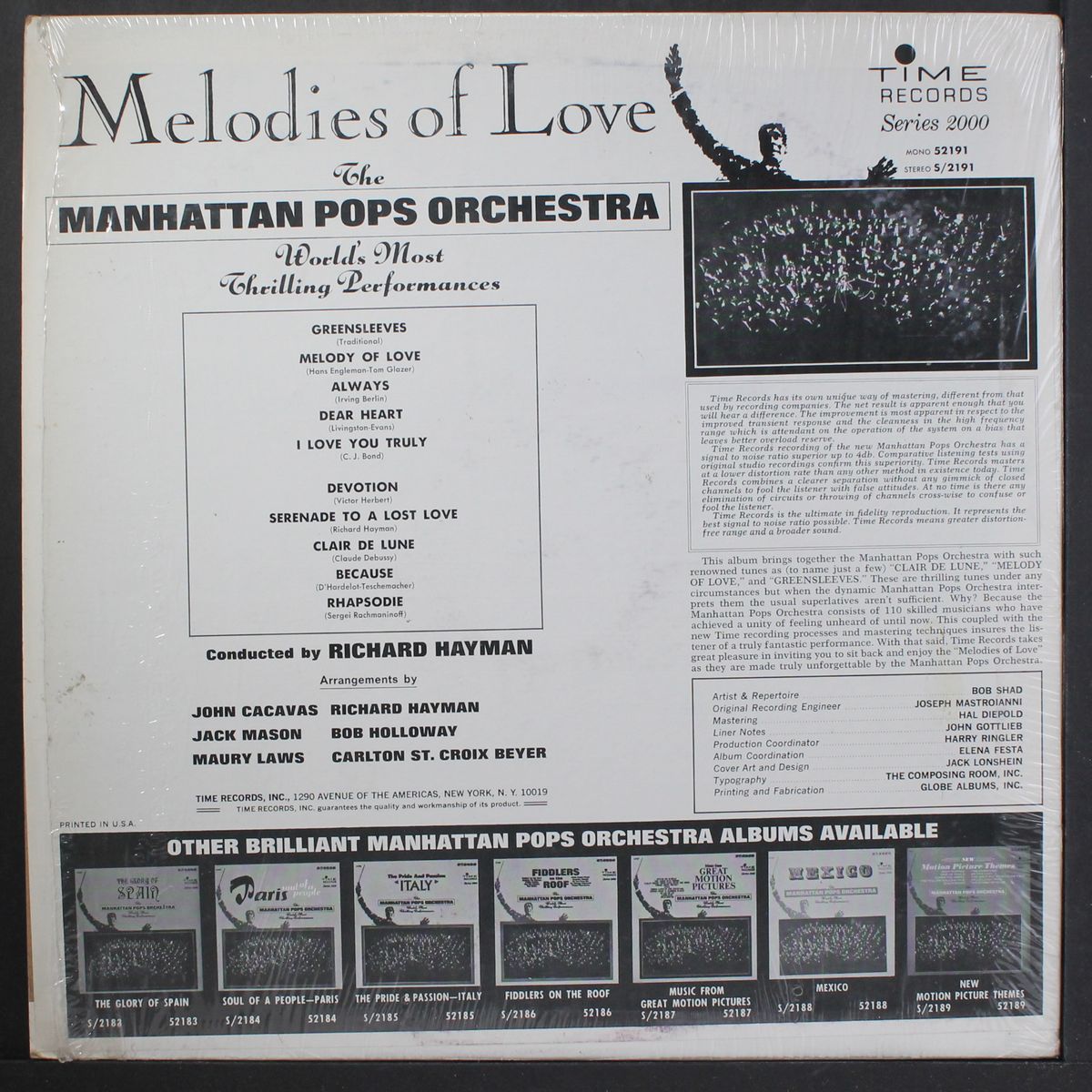 melodies of love by MANHATTAN POPS ORCHESTRA