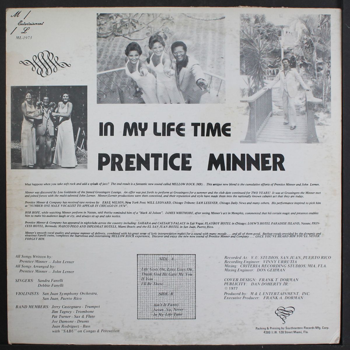 in my life time by PRENTICE MINNER