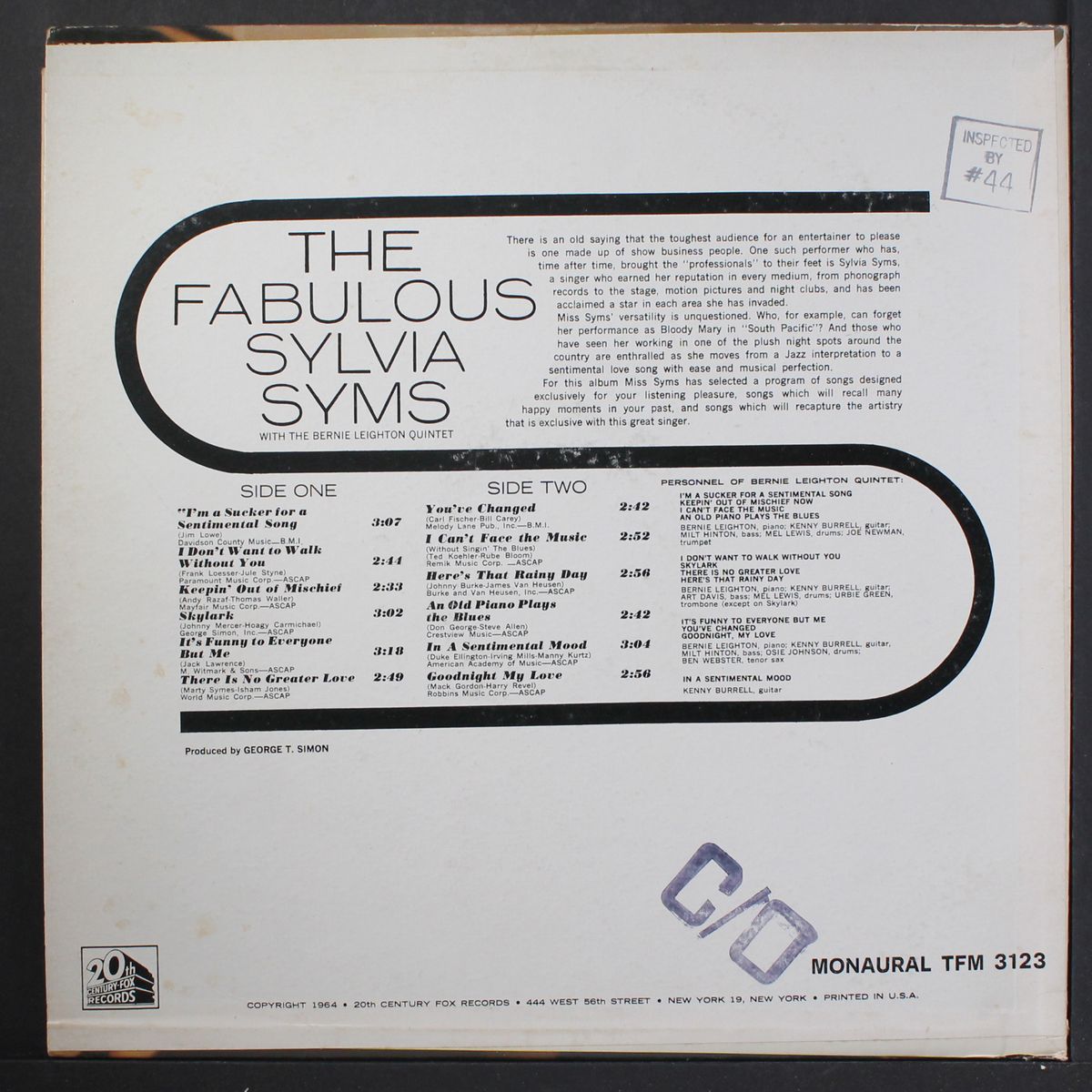 the fabulous by SYLVIA SYMS