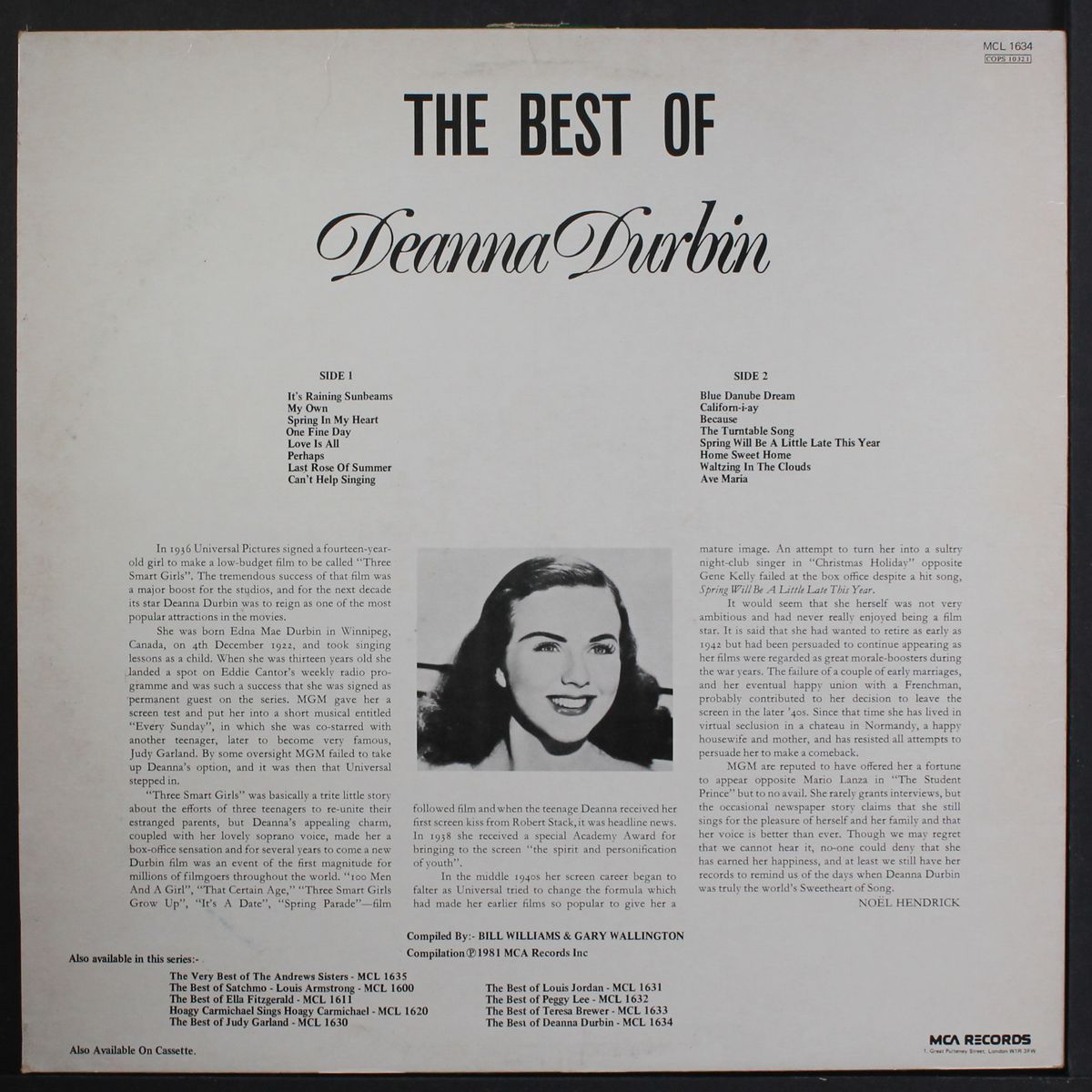 best of by DEANNA DURBIN