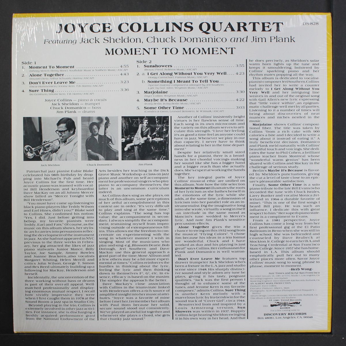 moment to moment by JOYCE COLLINS