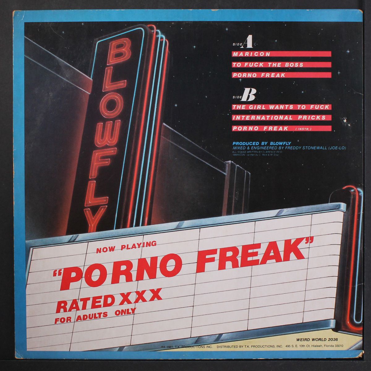 porno freak by BLOWFLY