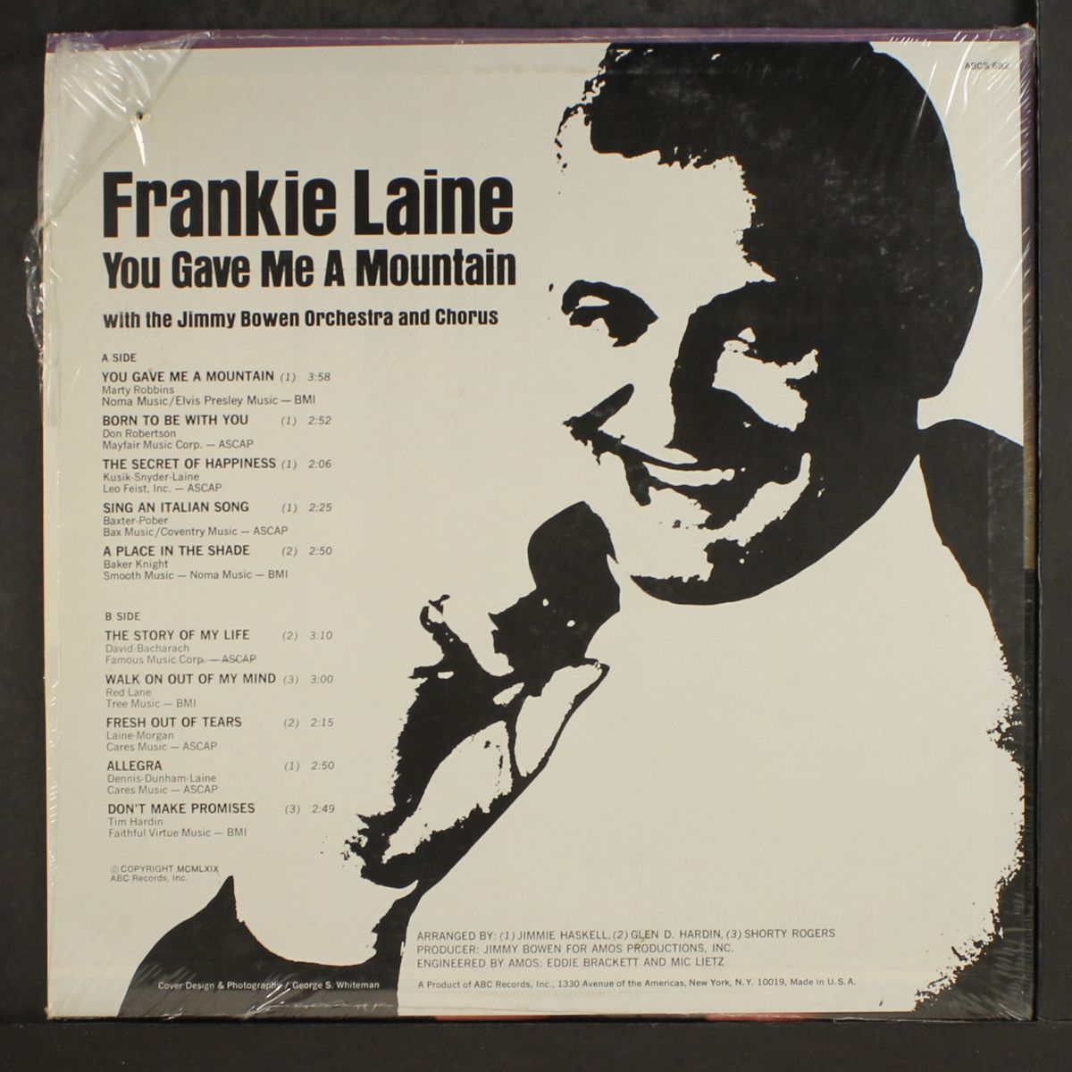 you gave me a mountain by FRANKIE LAINE