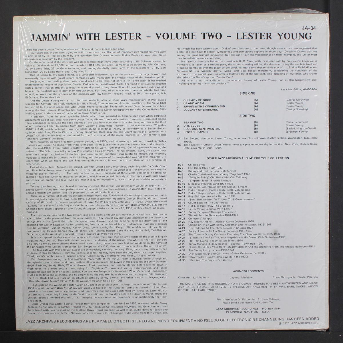 jammin' with lester, vol. 2 by LESTER YOUNG