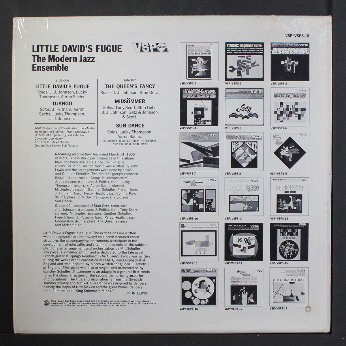 little david's fugue by MODERN JAZZ ENSEMBLE