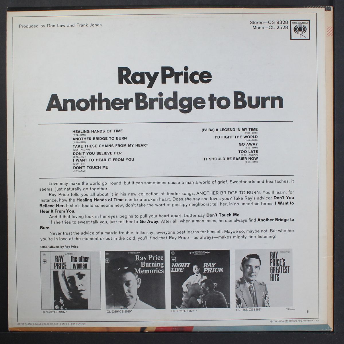 another bridge to burn by RAY PRICE