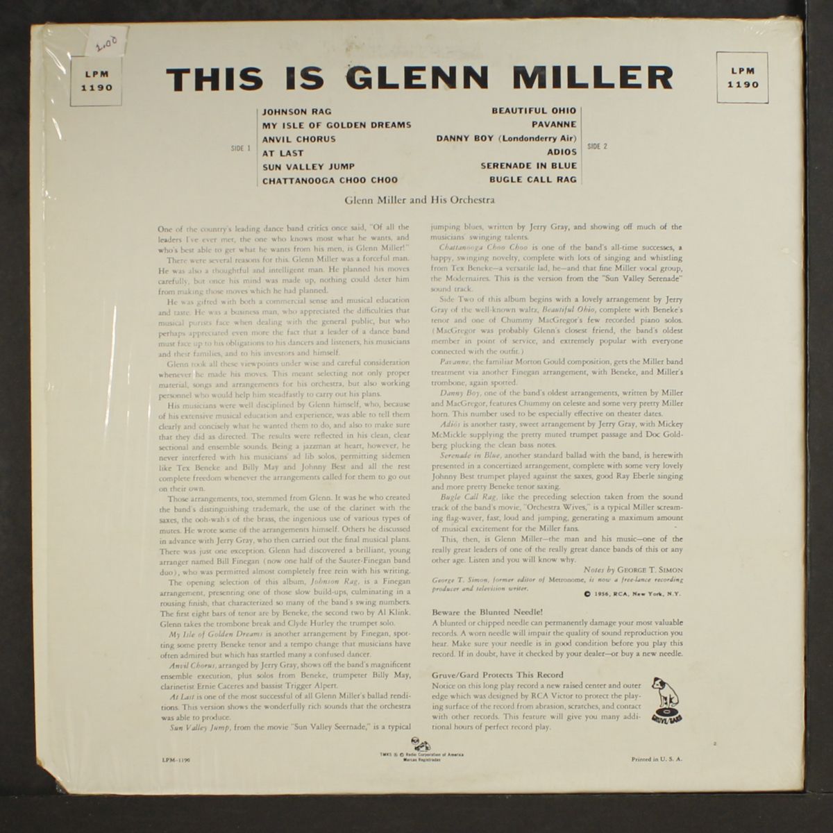 this is by GLENN MILLER