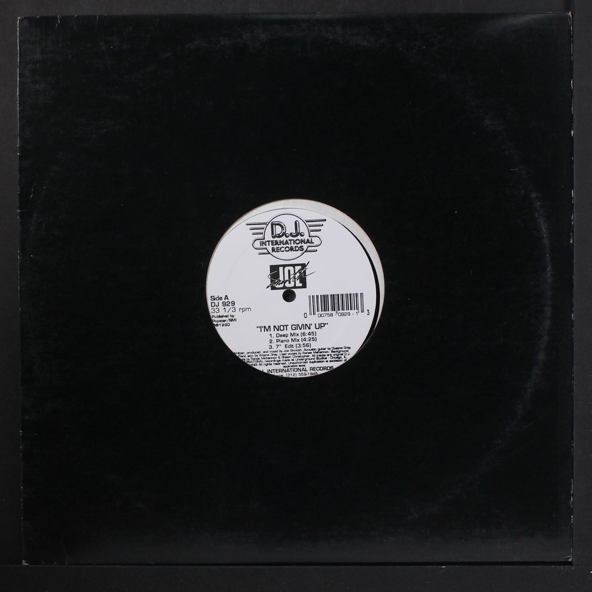i'm not givin' up by JOE SMOOTH