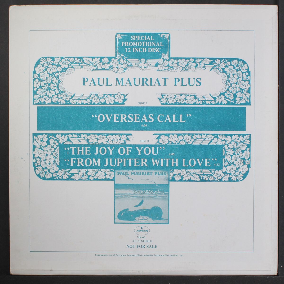 overseas / the joy of you, from jupiter with love by PAUL MAURIAT