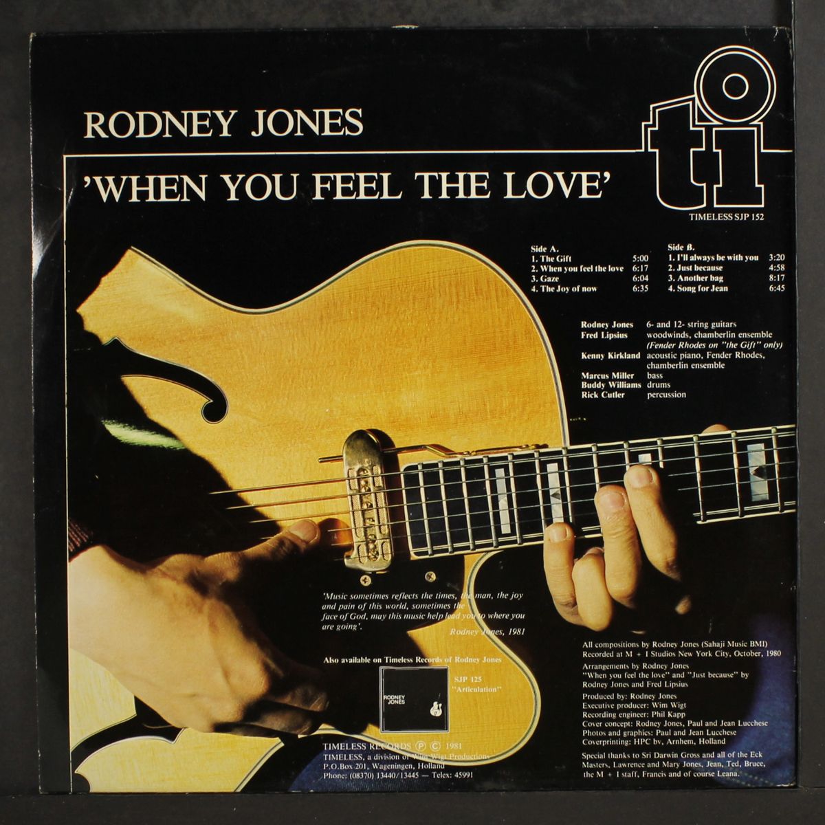 when you feel love by RODNEY JONES