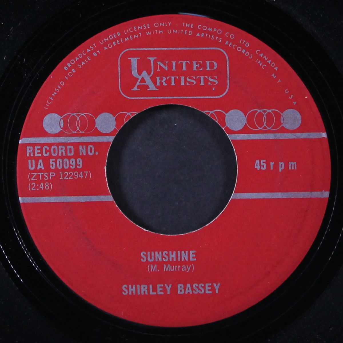 the liquidator / sunshine by SHIRLEY BASSEY