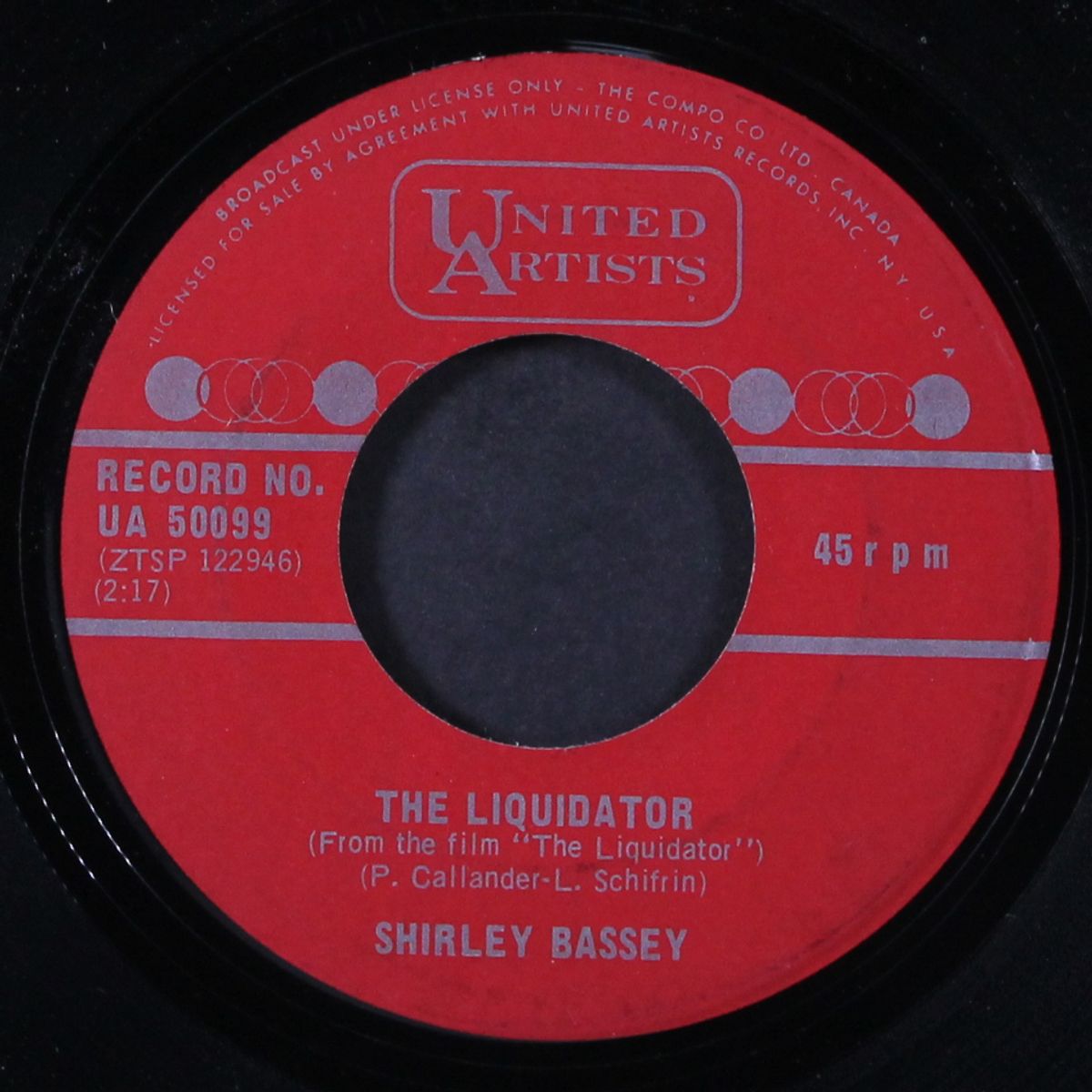 the liquidator / sunshine by SHIRLEY BASSEY