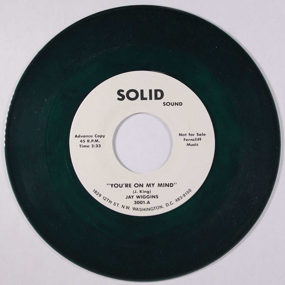 you're on my mind / no one by JAY WIGGINS / DUBS