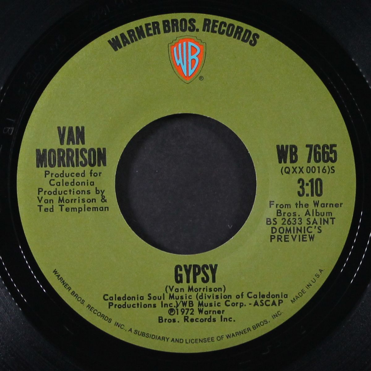 gypsy / saint dominic's preview by VAN MORRISON