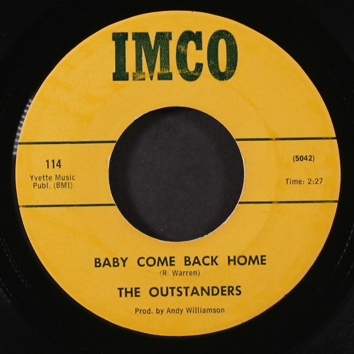 what a love / baby come back home by OUTSTANDERS