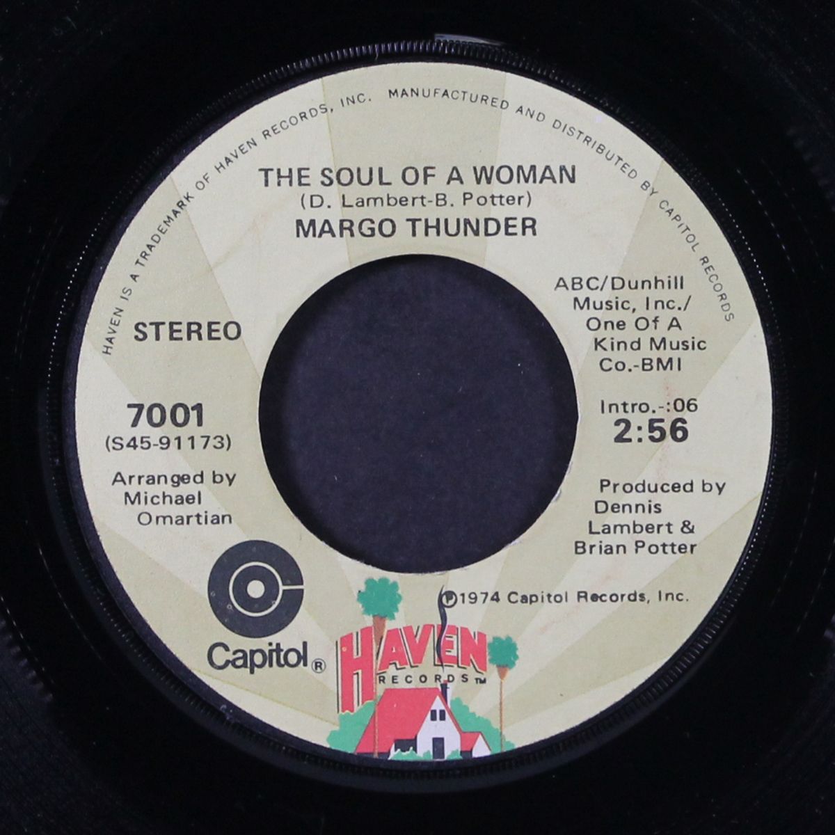 the soul of a woman / mama you're all right with me by MARGO THUNDER