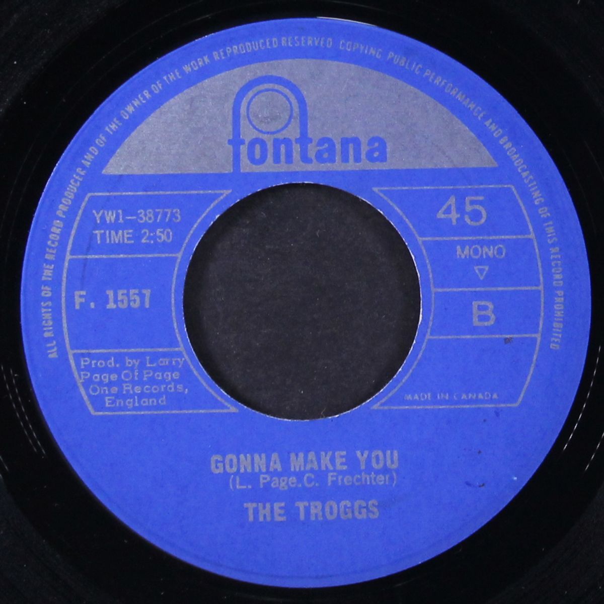 i can't control myself / gonna make you by TROGGS