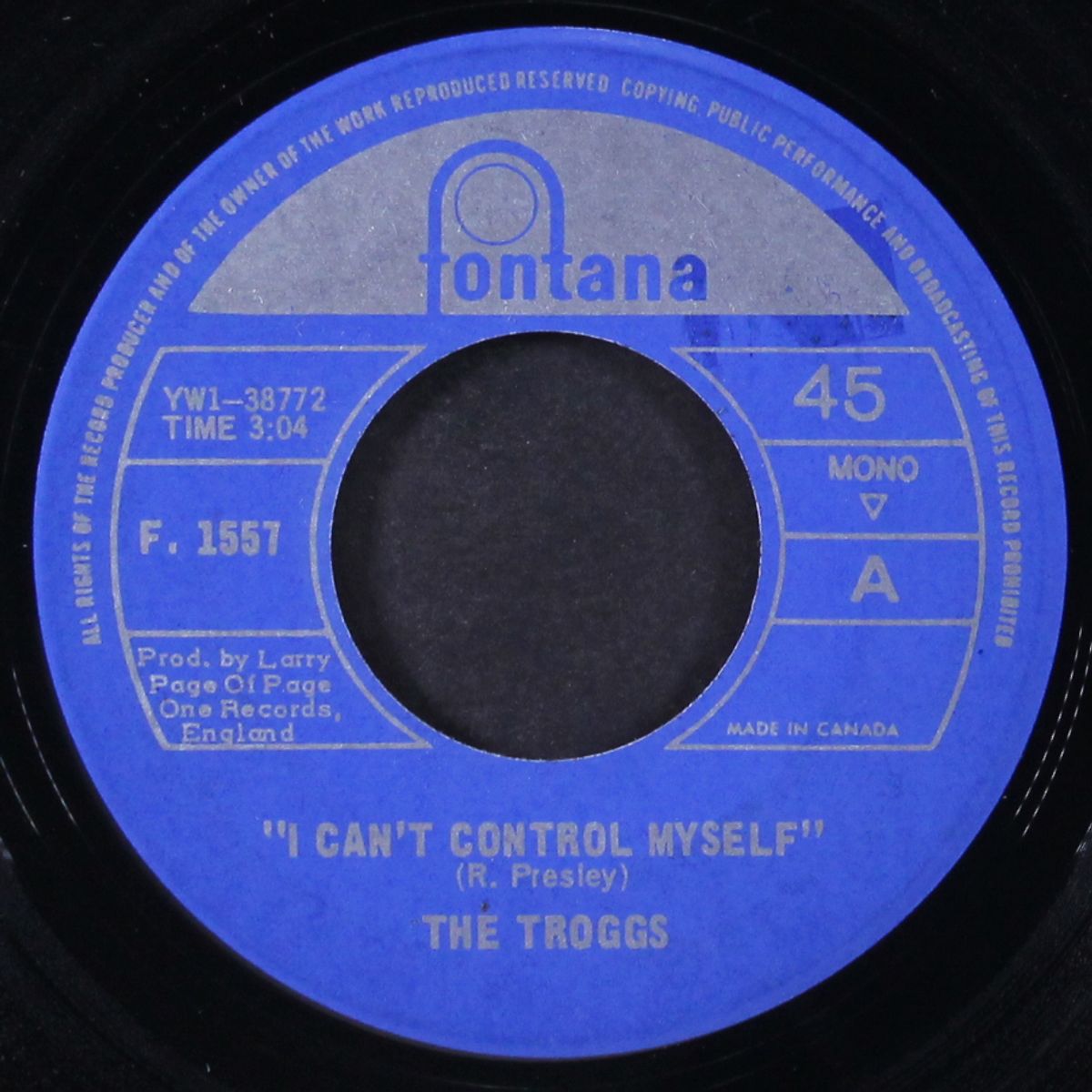 i can't control myself / gonna make you by TROGGS