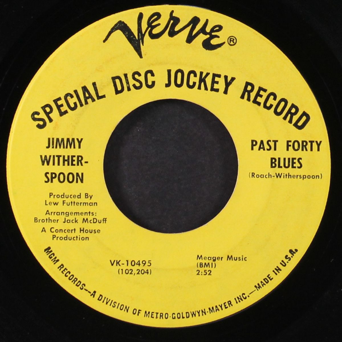 my baby's quit me / past forty blues by JIMMY WITHERSPOON