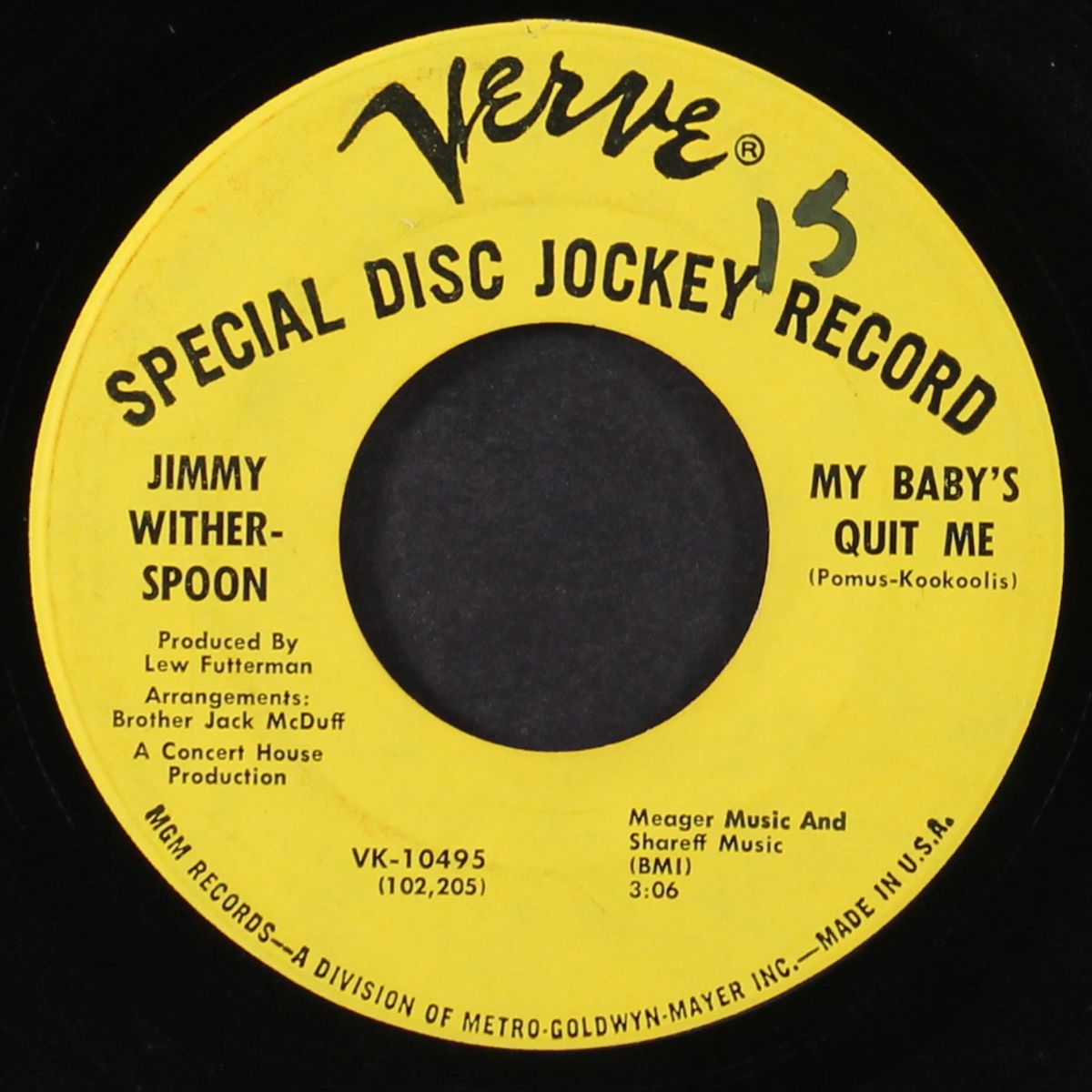 my baby's quit me / past forty blues by JIMMY WITHERSPOON