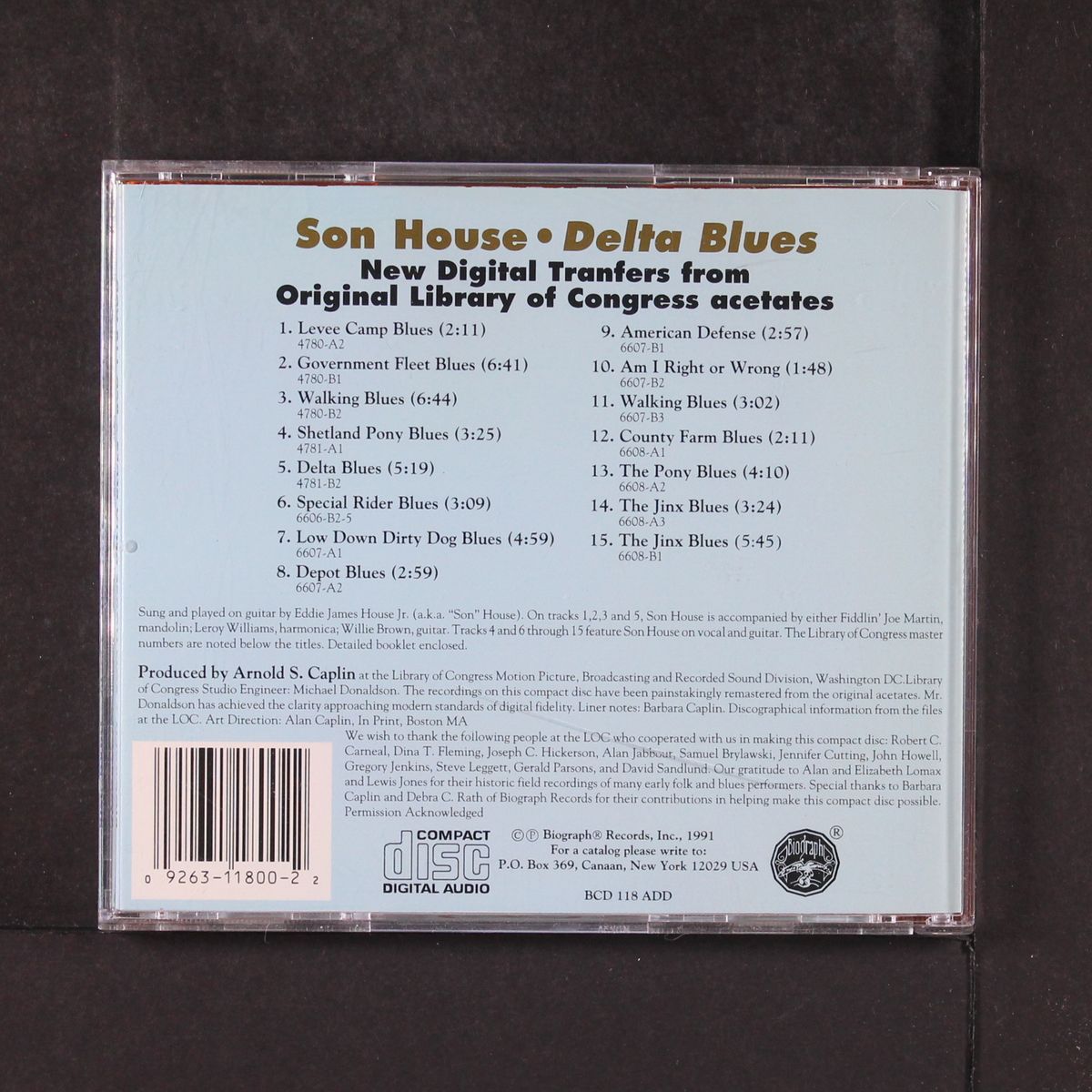 delta blues by SON HOUSE