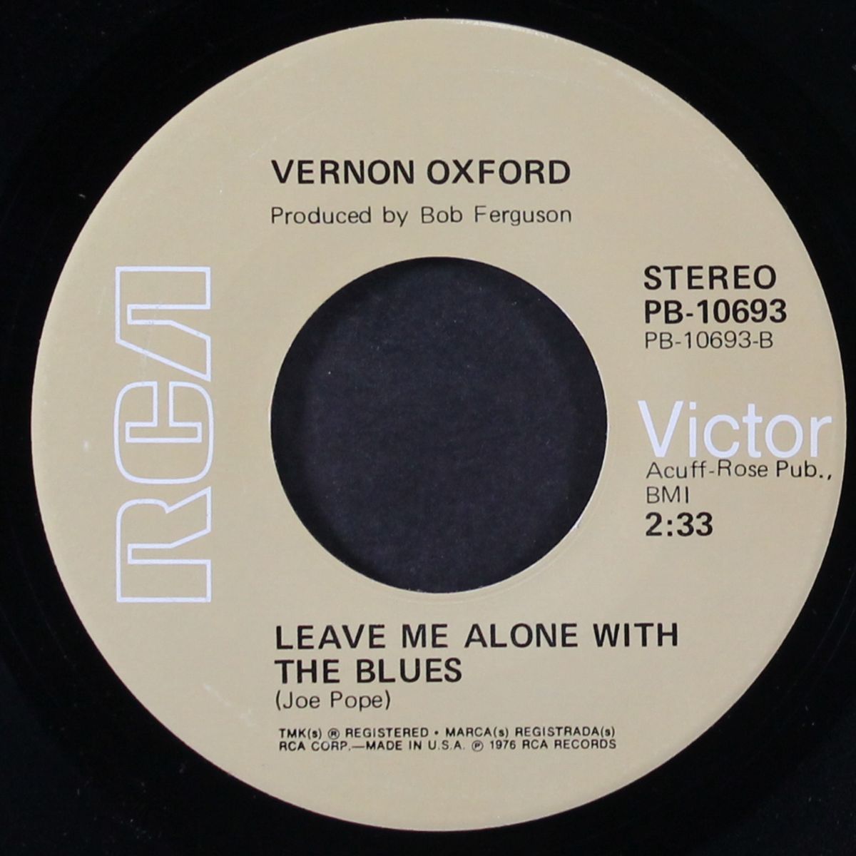 redneck! / leave me alone with the blues by VERNON OXFORD