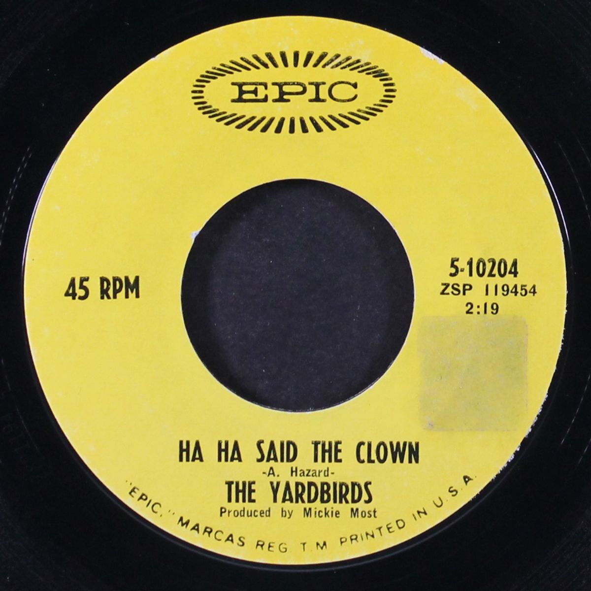 ha ha said the clown / tinker, tailor, soldier, sailor by YARDBIRDS