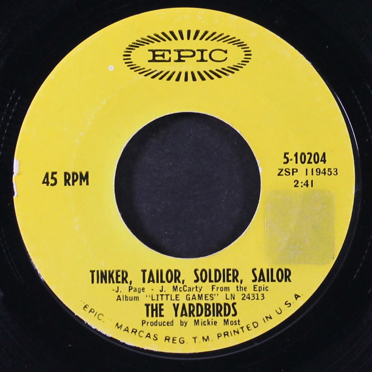 ha ha said the clown / tinker, tailor, soldier, sailor by YARDBIRDS
