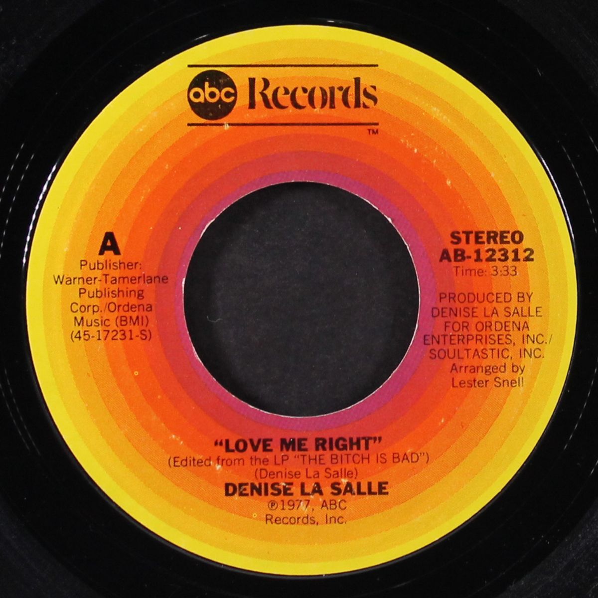 love me right / fool me good by DENISE LASALLE