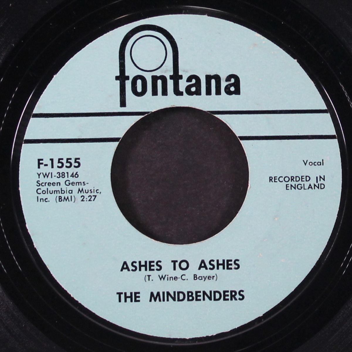 ashes to ashes / you don't know about love by MINDBENDERS