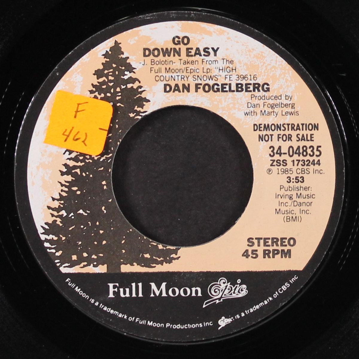 go down easy / same by DAN FOGELBERG