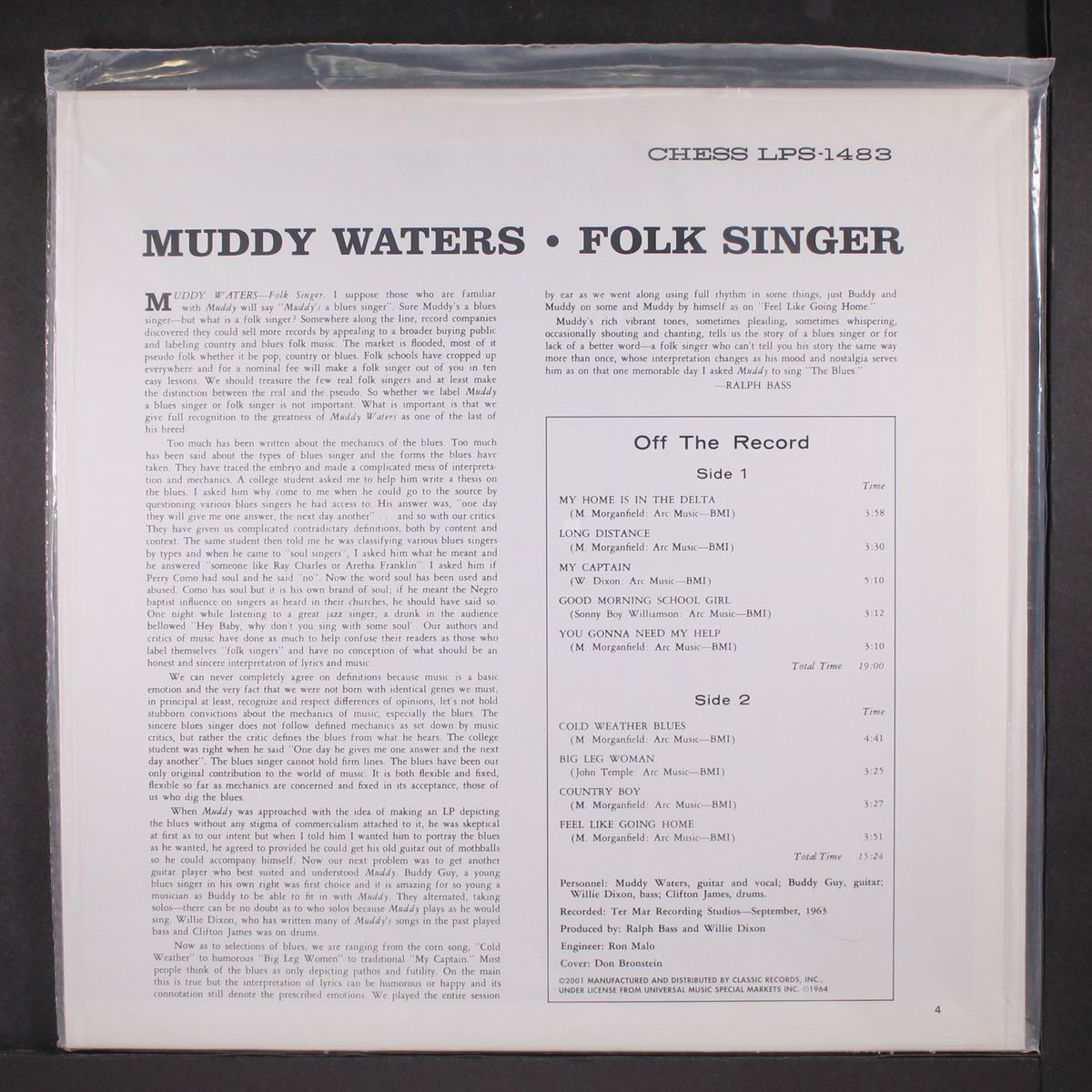 folk singer by MUDDY WATERS