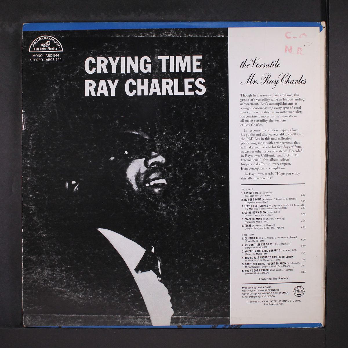 crying time by RAY CHARLES