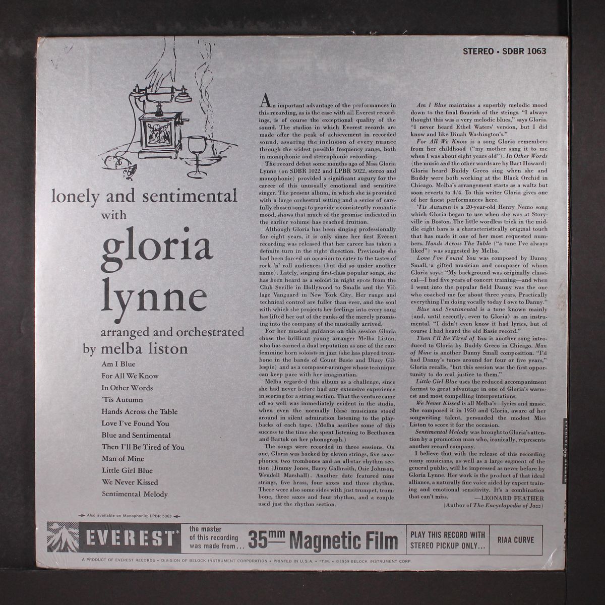 lonely and sentimental by GLORIA LYNNE